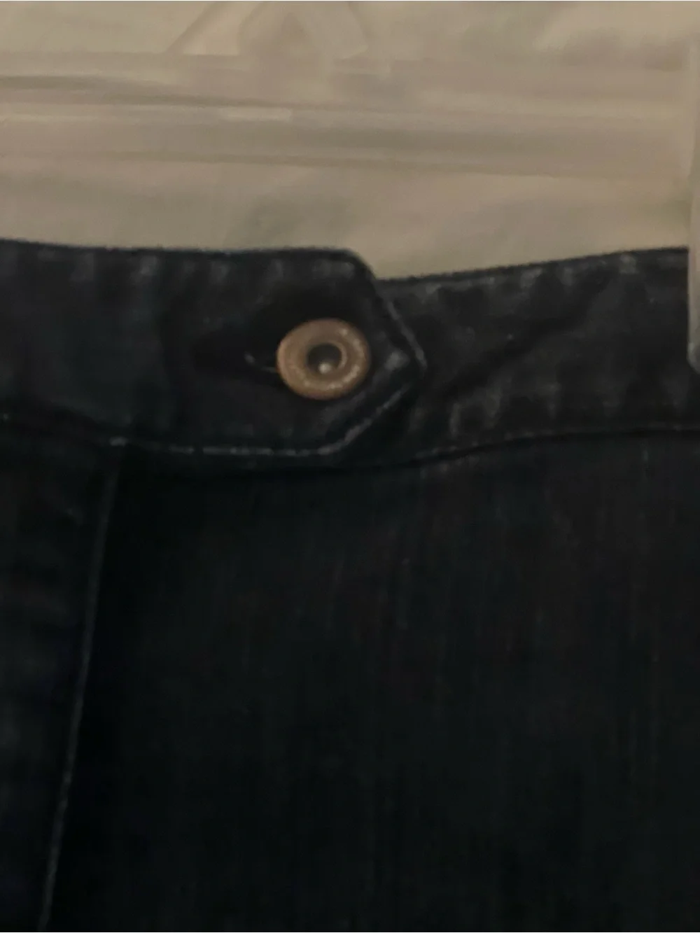 NWOT Ann Taylor LOFT Dark Blue Denim Mini Skirt Size 8